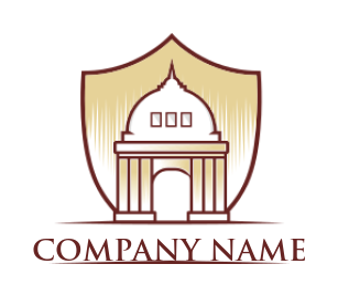 attorney logo dome court building merged shield