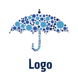 make an insurance logo doted umbrella - logodesign.net