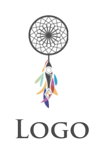 jewelry logo online dreamcatcher with feathers