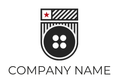 apparel logo maker dress button in pocket - logodesign.net