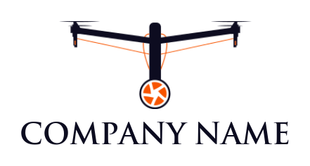 generate a photography logo drone with camera shutter - logodesign.net