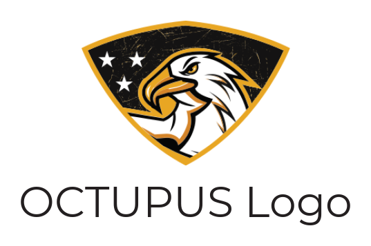 make a pet logo eagle and stars inside shield - logodesign.net