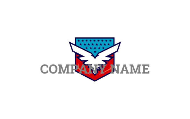 eagle combine with shield and stars