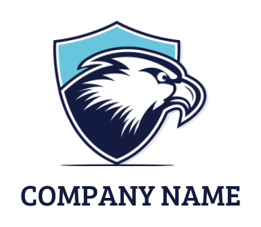 create a pet logo online eagle head in shield