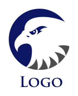 pet logo online eagle in circle - logodesign.net