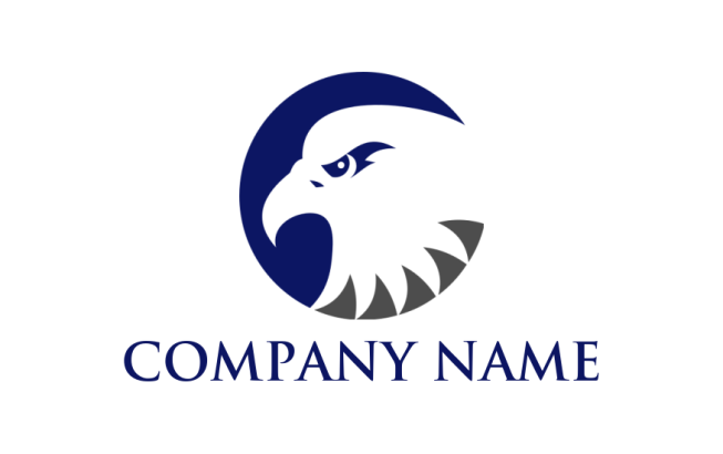 pet logo online eagle in circle - logodesign.net
