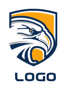 create a pet logo eagle in front of shield - logodesign.net