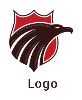 Make a pet logo eagle incorporated with shield 