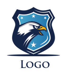 generate a pet logo online eagle inside shield
