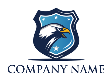 generate a pet logo online eagle inside shield