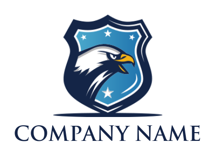 pet logo online eagle inside shield - logodesign.net