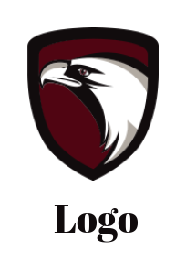 pet logo maker eagle merged with shield - logodesign.net