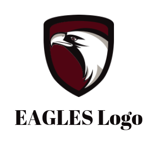 pet logo maker eagle merged with shield - logodesign.net