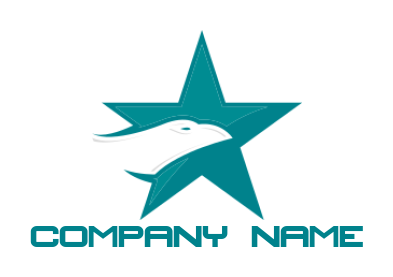 create a pet logo with an eagle merged a star 