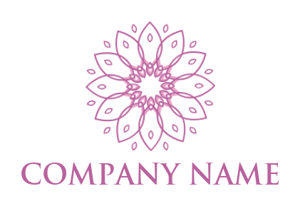 spa logo online elegant flower - logodesign.net