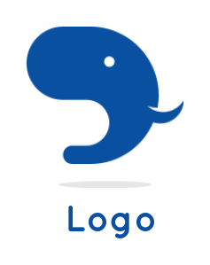 create an animal logo elephant head with tusk - logodesign.net