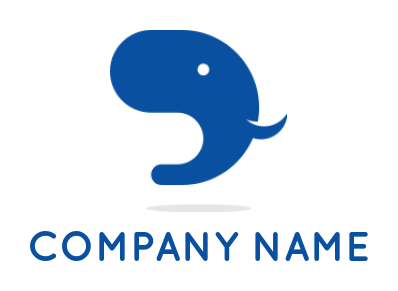 create an animal logo elephant head with tusk - logodesign.net