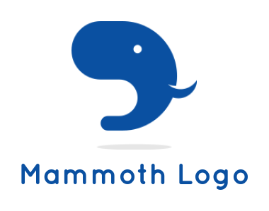 create an animal logo elephant head with tusk - logodesign.net