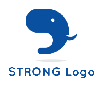 create an animal logo elephant head with tusk - logodesign.net