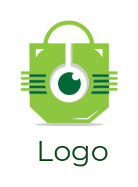 generate a security logo icon eye in padlock