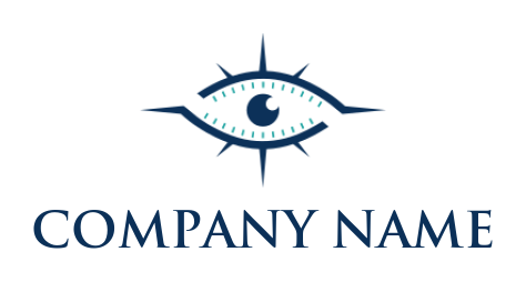 eye inside compass