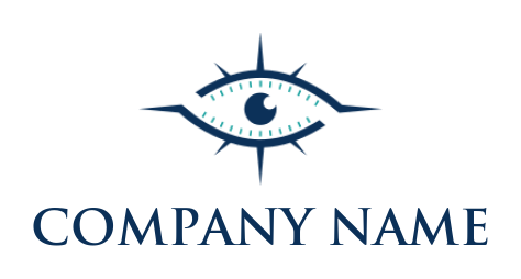 make a travel logo eye inside compass - logodesign.net