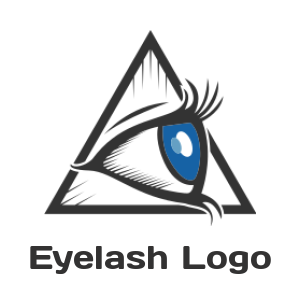 medical logo icon eye inside triangle