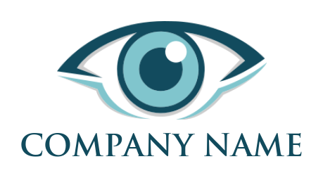 make a medical logo eye with iris - logodesign.net