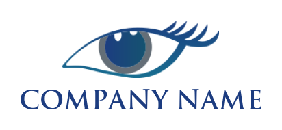 Design a logo of eye with lashes 