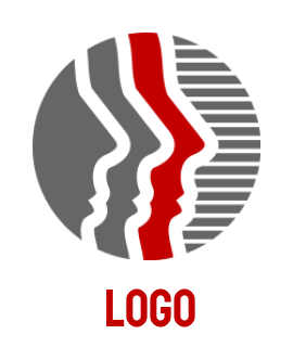 make an employment logo face inside circle - logodesign.net