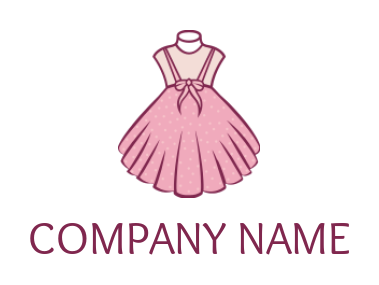 generate an apparel logo icon fancy girl dress