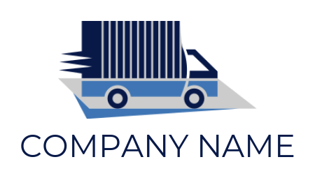 logistics logo template fast delivery truck - logodesign.net