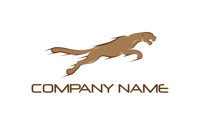 animal logo image fast moving jaguar - logodesign.net