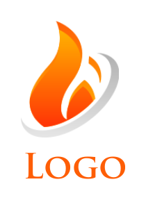 generate an energy logo fire in swoosh hvac