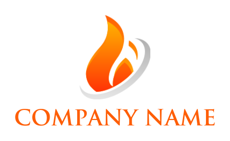 generate an energy logo fire in swoosh hvac