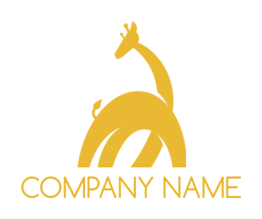 animal logo online toy doll flat giraffe - logodesign.net