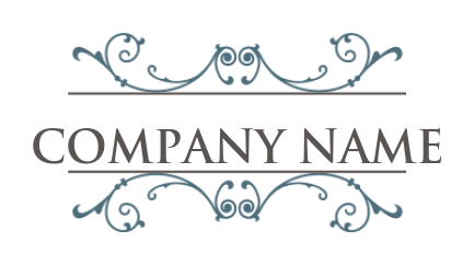 arts logo maker floral element with lines