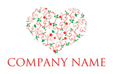 create a matchmaking logo floral heart for matchmaking firm