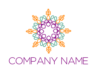 generate a beauty logo floral pattern mandala