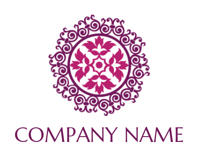 make a spa logo floral pattern Mandala - logodesign.net