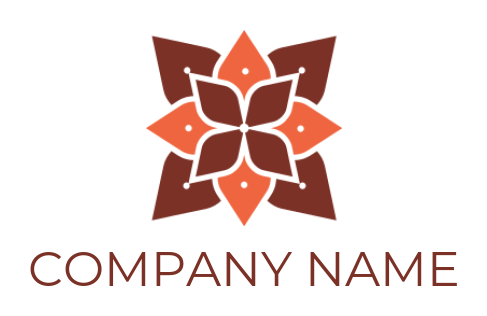 create a spa logo flower lattice pattern - logodesign.net