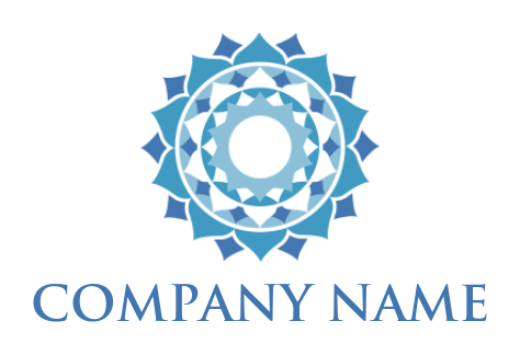 make a spa logo flower Mandala - logodesign.net