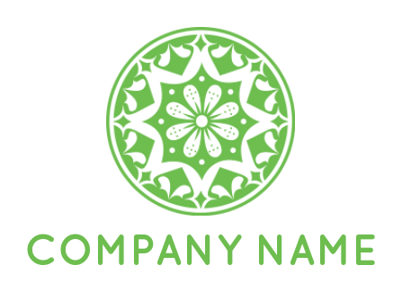 spa logo maker flower pattern mandala - logodesign.net
