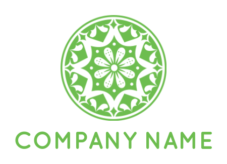 spa logo maker flower pattern mandala - logodesign.net