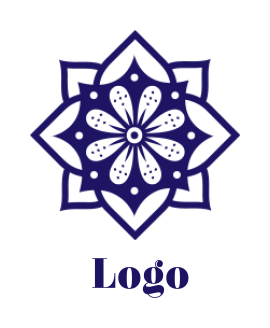 Flower pattern tile mandala 