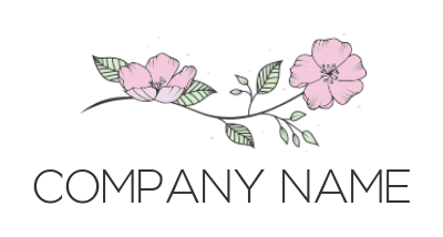gardening logo image flowers with some leaves