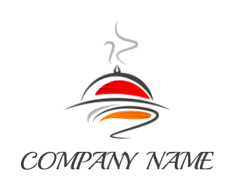 generate a restaurant logo food cloche