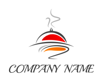 generate a restaurant logo food cloche