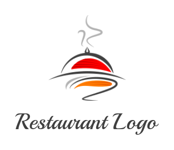 generate a restaurant logo food cloche