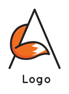 Letter A logo fox incorporated letter A